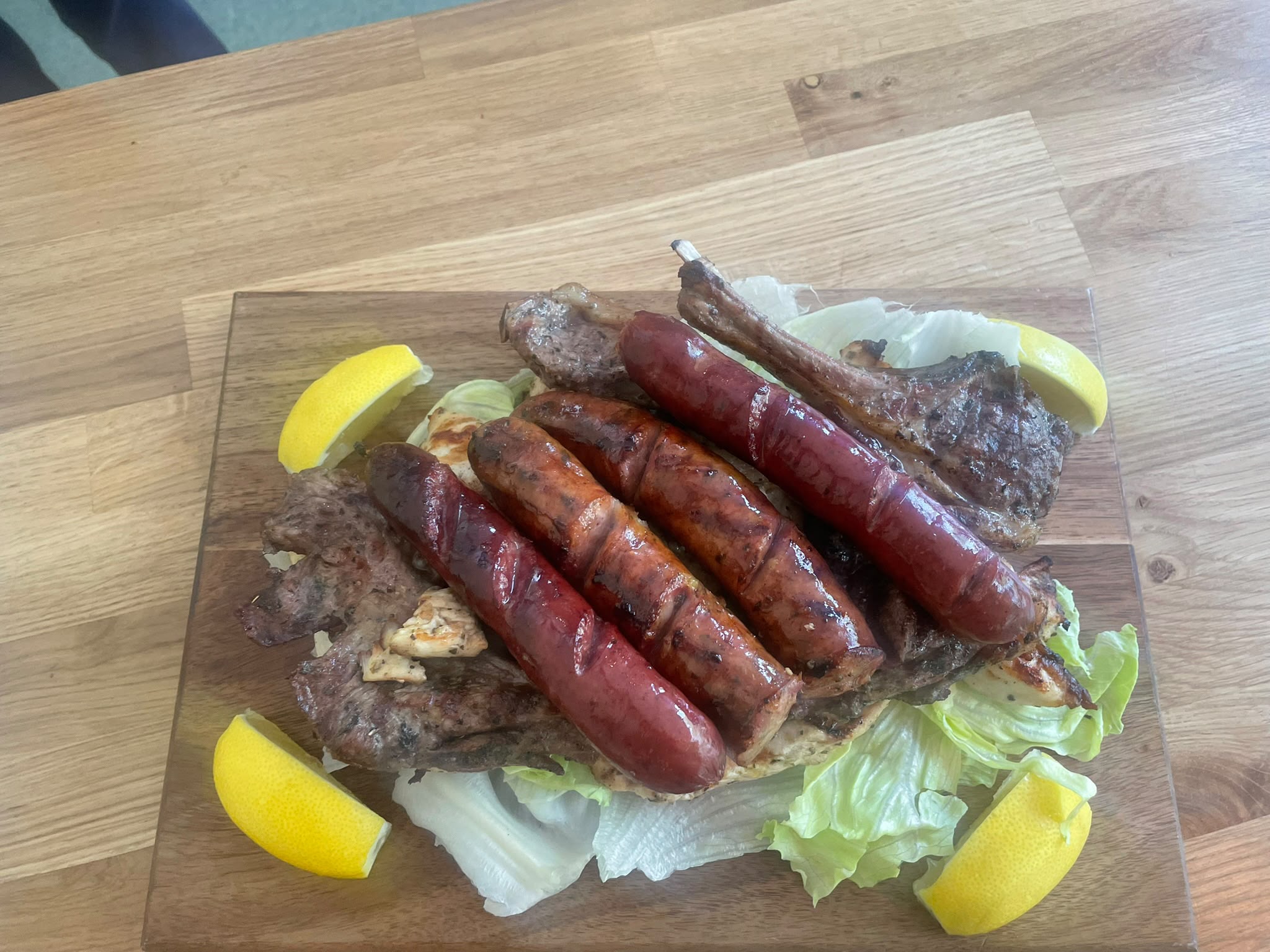 Restaurant mixed grill sharing board at Soleá