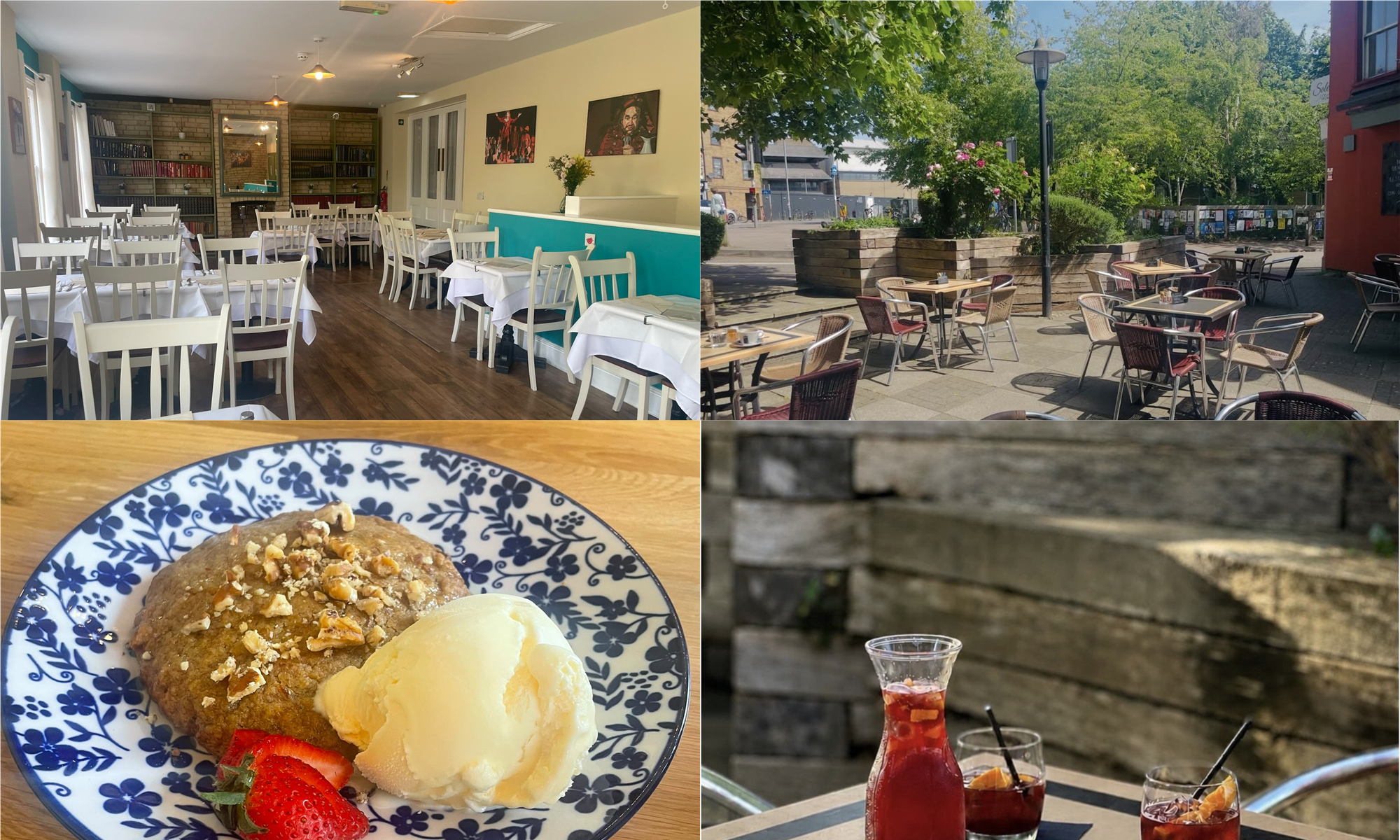 A composition using only real photographs from Soleá Bistro